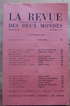La Revue des Deux Mondes n°4 du 15 février 1968