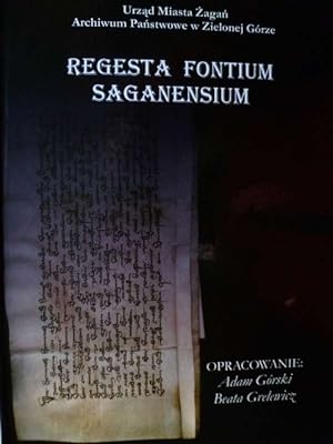 Regesta Fontium Saganensium.