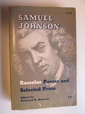 Seller image for Rasselas, Poems And Selected Prose for sale by Goldstone Rare Books