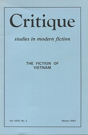 Seller image for Critique: Studies In Modern Fiction: The Fiction Of Vietnam for sale by Kenneth A. Himber