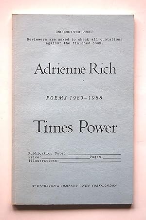 Times Power: Poems 1985-1988
