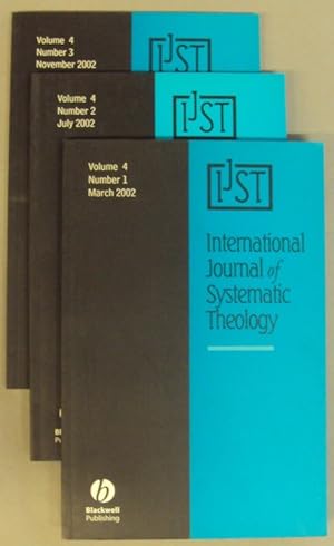 Bild des Verkufers fr International Journal of Systematic Theology. Volume 4, Number 1-3, 2002. zum Verkauf von Der Buchfreund