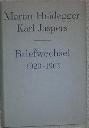 Bild des Verkufers fr Briefwechsel 1920 - 1963. Hrsg. von Walter Biemel und Hans Saner. zum Verkauf von Antiquariat Johann Forster