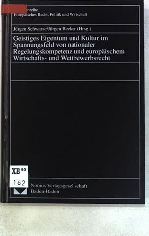 Image du vendeur pour Geistiges Eigentum und Kultur im Spannungsfeld von nationaler Regelungskompetenz und europischem Wirtschafts- und Wettbewerbsrecht : Ergebnisse eines Kolloquiums des Europa-Instituts Freiburg e.V. in Verbindung mit der Internationalen Gesellschaft fr Urheberrecht e.V. (INTERGU) vom 15./16. Mai 1998 in Freiburg; Schriftenreihe europisches Recht, Politik und Wirtschaft ; Bd. 211 mis en vente par books4less (Versandantiquariat Petra Gros GmbH & Co. KG)