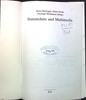 Seller image for Datenschutz und Multimedia. Schriften zum Informations-, Telekommunikations- und Medienrecht ; Bd. 1 for sale by books4less (Versandantiquariat Petra Gros GmbH & Co. KG)