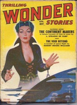 Imagen del vendedor de THRILLING WONDER Stories: April, Apr. 1951 ("The Continent Makers") a la venta por Books from the Crypt