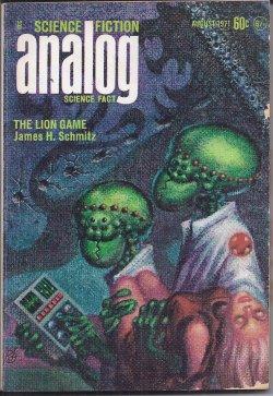 Bild des Verkufers fr ANALOG Science Fiction/ Science Fact: August, Aug. 1971 zum Verkauf von Books from the Crypt