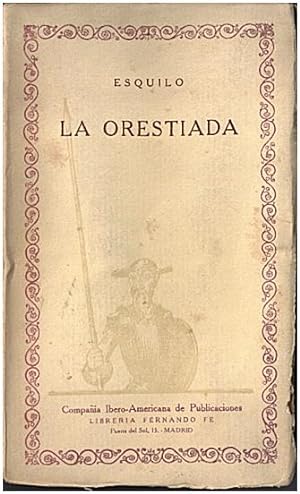 Seller image for LA ORESTIADA. for sale by Librera Javier Fernndez