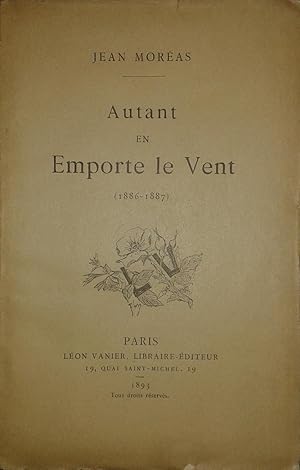 Imagen del vendedor de Autant en emporte le vent. (1886-1887). a la venta por LIBRAIRIE BLOMET