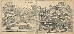 1493 Hartmann Schedel Woodcut Salczburga [Salzburg] from the Nuremberg Chronicles