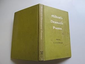 Seller image for MILTON'S DRAMATIC POEMS for sale by Goldstone Rare Books