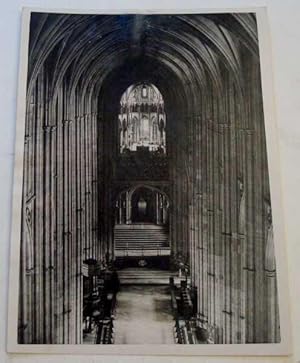 Canterbury Cathedral, View West to East - Original Press Photograph