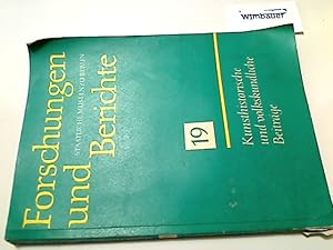 Bild des Verkufers fr Forschungen und Berichte - Band 19: Kunsthistorische und volkskundliche Beitrge. zum Verkauf von Antiquariat im Kaiserviertel | Wimbauer Buchversand