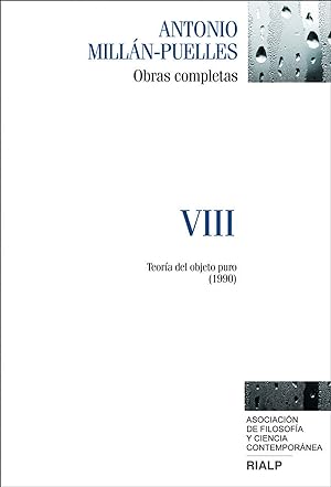 Image du vendeur pour MILLAN-PUELLES. obras completas (viii) TEORA DEL OBJETO PURO (1990) mis en vente par Imosver