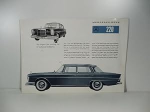 Mercedes - Benz 220. (Brochure pubblicitaria)