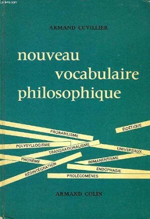 Imagen del vendedor de Nouveau vocabulaire philosophique a la venta por JLG_livres anciens et modernes