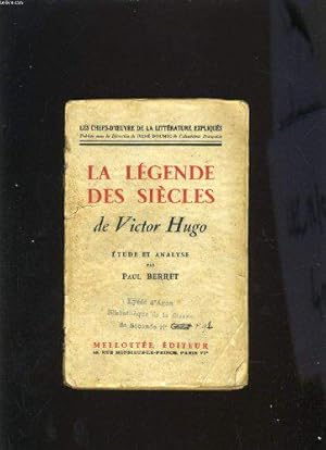 Seller image for La Legende Des Siecles De Victor Hugo - Etude Et Analyse for sale by JLG_livres anciens et modernes