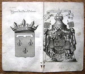 Wappen des Duc d'Orleans und Wappen Mont Ioye St. Denys.