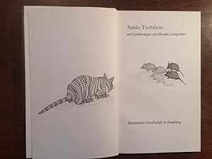 Bild des Verkufers fr Antike Tierfabeln. Mit Zeichnungen von Monika Laimgruber. zum Verkauf von Antiquariat Lohmann