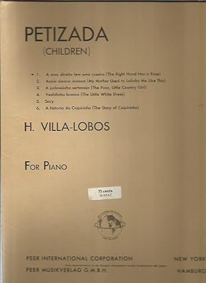 Seller image for Petzida (Children), For Piano (Complete in Six Separate Scores) for sale by Bookfeathers, LLC