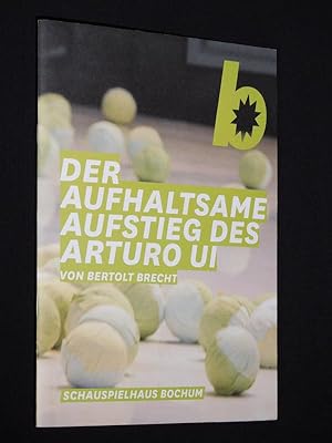 Image du vendeur pour Programmheft Schauspielhaus Bochum 2010/11. DER AUFHALTSAME AUFSTIEG DES ARTURO UI von Brecht. Insz.: Ulrich Greb, Bhnenbild: Birgit Angele, Kostme: Elisabeth Strau. Mit Xenia Snagowski (Arturo Ui), Krunoslav Srebek, Henrik Schubert, Marco Massafra, Therese Drr, Werner Strenger, Ronny Miersch mis en vente par Fast alles Theater! Antiquariat fr die darstellenden Knste