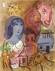 Homage to Marc Chagall (with original lithograph)
