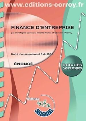 Image du vendeur pour finance d'entreprise ; UE 6 du DCG ; nonc mis en vente par Chapitre.com : livres et presse ancienne