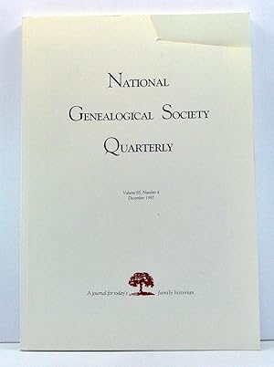 Imagen del vendedor de National Genealogical Society Quarterly, Volume 85, Number 4 (December 1997) a la venta por Cat's Cradle Books