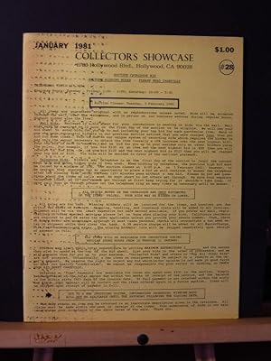 Collectors Showcase, Auction Catalogue #28, January 1981