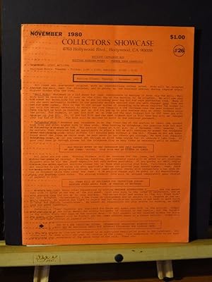 Collectors Showcase, Auction Catalogue #26, November 1980