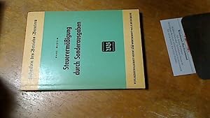 Bild des Verkufers fr Steuerermssigung durch Sonderausgaben. Gerhard Haas ; Gustav Martin, Der Betriebs-Berater : Schriften des Betriebs-Berater ; H. 17 zum Verkauf von Antiquariat im Kaiserviertel | Wimbauer Buchversand
