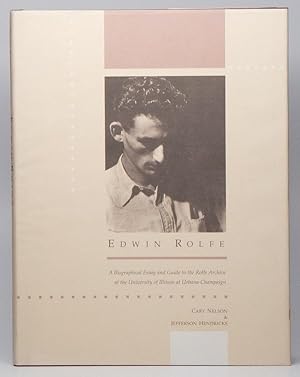 Seller image for Edwin Rolfe: A Biographical Essay and Guide to the Rolfe Archive at the University of Illinois at Urbana-Champaign for sale by D. Anthem, Bookseller