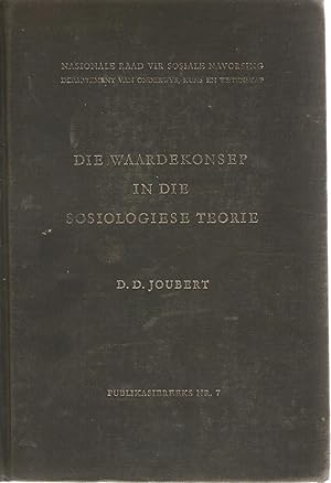 Seller image for Die Waardekonsep in die Sosiologiese Teorie for sale by Snookerybooks