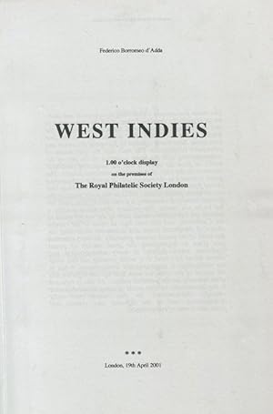 Imagen del vendedor de West Indies. a la venta por Pennymead Books PBFA