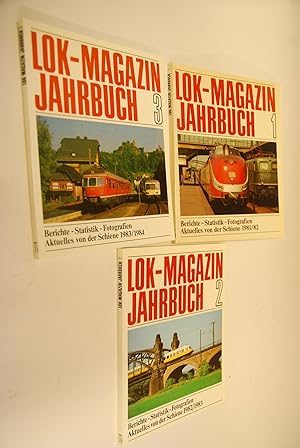 Seller image for Lok-Magazin Jahrbuch 1+2+3. Berichte - Statistik - Fotografien. Aktuelles von der Schiene 1981/82 // 1982/1982 // 1983/1984 for sale by Antiquariat Biebusch