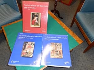 Imagen del vendedor de Sptmittelalter am Oberrhein. 2 Teile i. 3 Bdn. Teil 1: Maler und Werksttten 1450-1525. Teil 2: Alltag, Handwerk und Handel 1350-1525. Band 1 Katalogband und Band 2 Aufsatzband, zusammen 3 Bcher (komplett). Diese prachtvolle Publikation erscheint aus Anlass der Groen Landesausstellung Baden-Wrttemberg >Sptmittelalter am Oberrhein<, die vom 29. September 2001 bis zum 3. Februar 2002 in zwei Husern stattfindet in der Staatlichen Kunsthalle und im Badischen Landesmuseum Karlsruhe. [Mehrteiliges Werk]. a la venta por Galerie  Antiquariat Schlegl