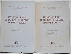 Seller image for REPERCUSIONES FISCALES DE LAS LEYES DE SOCIEDADES ANONIMAS Y LIMITADAS. Sociedades Annimas. Sociedades Limitadas y Comentario a la Ley de Reforma Fiscal for sale by Fbula Libros (Librera Jimnez-Bravo)