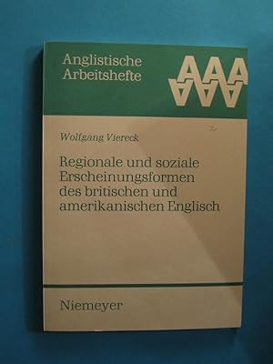 Bild des Verkufers fr Regionale und soziale Erscheinungsformen des britischen und amerikanischen Englisch. zum Verkauf von Antiquariat Messidor