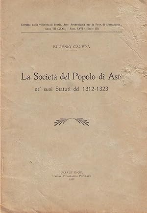 La Società del Popolo di Asti ne' suoi statuti del 1312-1323