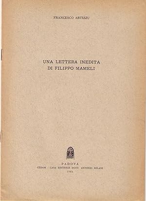 Seller image for Una lettera inedita di Filippo Mameli for sale by AU SOLEIL D'OR Studio Bibliografico
