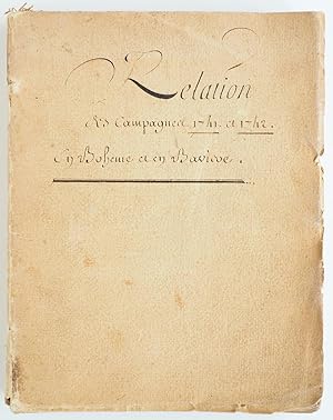 Relation des campagnes 1741. et 1742. En Bohème et Bavière.