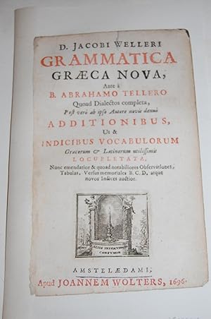 Seller image for Grammatica Graeca Nova . TITLE PAGE. for sale by Dark Parks Books & Collectibles