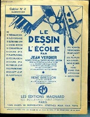 Seller image for LE DESSIN A L'ECOLE - CAHIER N2 - ELEMENTAIRE for sale by Le-Livre