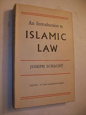 Immagine del venditore per Introduction to Islamic Law venduto da Lowest Priced Quality Rare Books