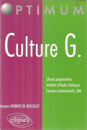 Optium - Culture G. - Classes préparatoires, Instituts d'Édtudus Politiques, Concours administrat...