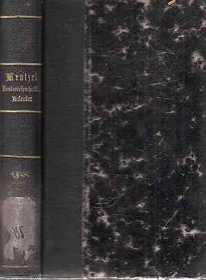 Seller image for Mentzel und von Lengerke's verbesserter landwirthschaftlicher Hlfs- und Schreib - Kalender auf das Schalt-Jahr 1888 . Einundvierzigster (41.) Jahrgang. Zweiter (2.) Theil. (Landwirthschaftliches Jahrbuch). Herausgegeben von Dr. Hugo Thiel und Dr. Emil von Wolff. for sale by Antiquariat Carl Wegner