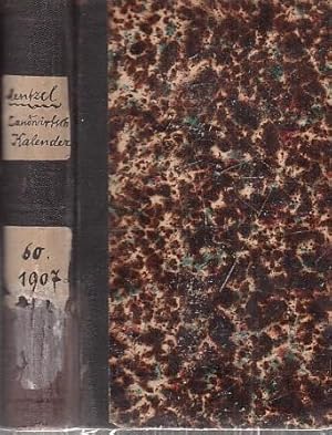 Immagine del venditore per Mentzel und von Lengerke's landwirtschaftlicher Hlfs- und Schreib-Kalender. Sechzigster (60.) Jahrgang 1907. Zweiter Teil. (Landwirtschaftliches Jahrbuch). Herausgegeben von Dr. Hugo Thiel. venduto da Antiquariat Carl Wegner