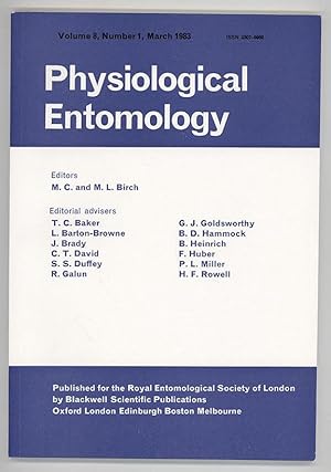 Physiological Entomology Volume 8, Number 1, March 1983