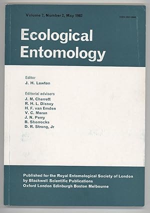 Ecological Entomology Volume 7 Number 2, May 1982