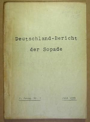 Deutschland-Berichte [Deutschlandberichte] der Sozialdemokratischen Partei Deutschlands, Sopade. ...